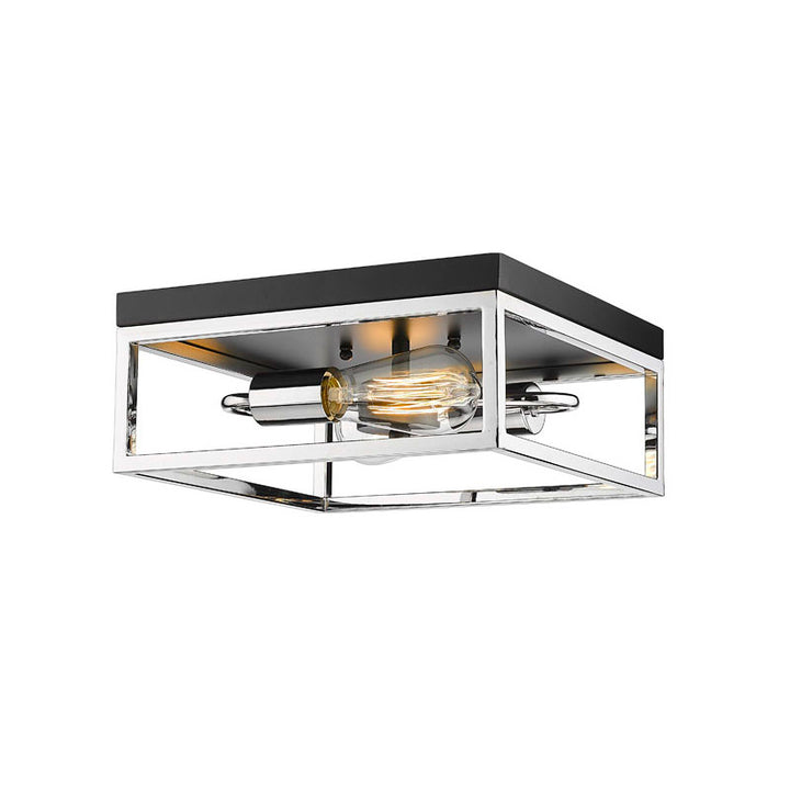 Box Flush Mount in Black by Bethel