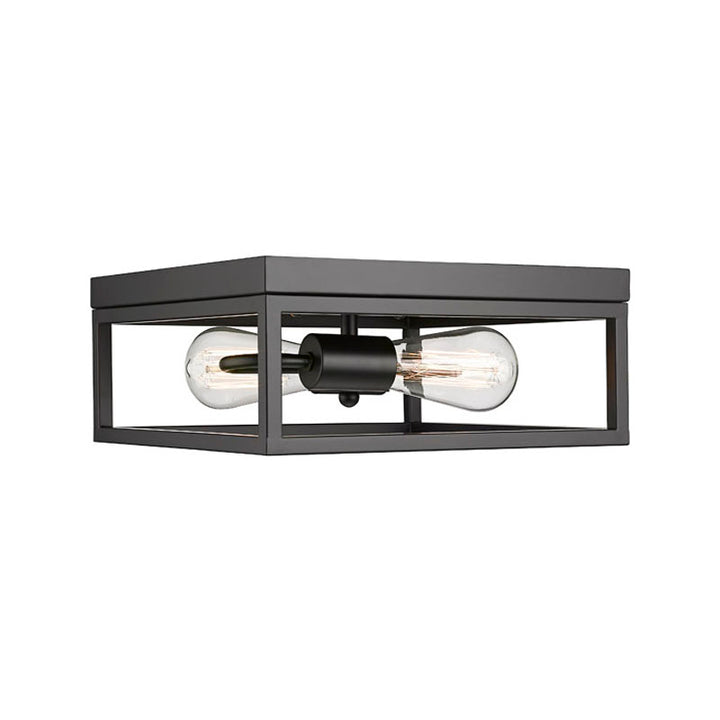 Box Flush Mount in Black by Bethel