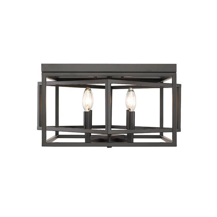 Interlocked Box Flush Mount in Black by Bethel