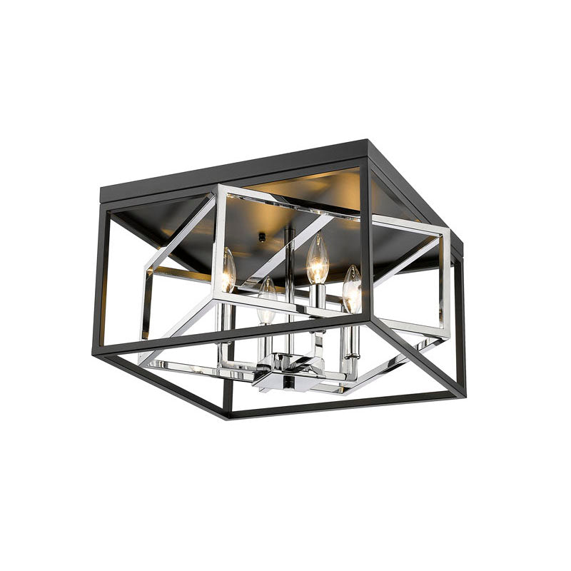 Interlocked Box Flush Mount in Black by Bethel