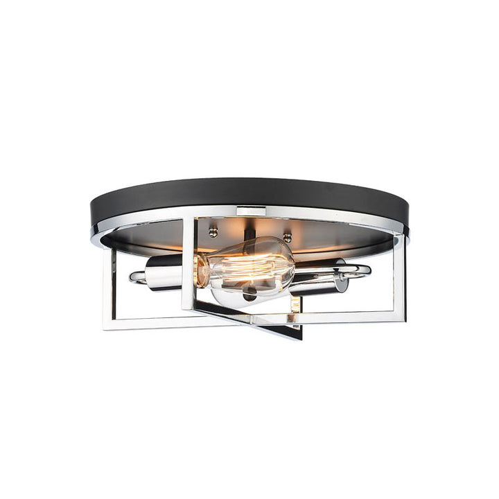 Round and Cage Flush Mount Light by Bethel - view 2