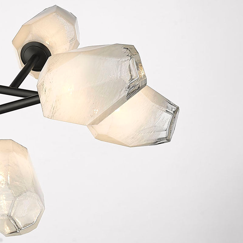 Branch Chandelier with Glass Shades (YS93) by Bethel - view 2
