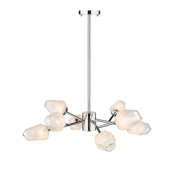 Branch Chandelier with Glass Shades (YS93) in Chrome by Bethel