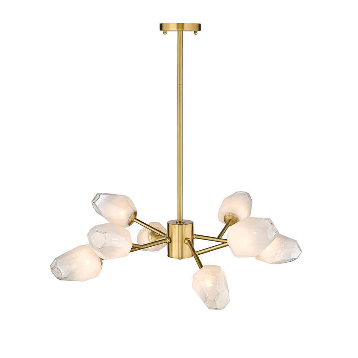 Branch Chandelier with Glass Shades (YS93) in Gold by Bethel