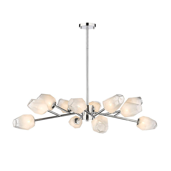 Branch Chandelier with Glass Shades (YS93) in Chrome by Bethel