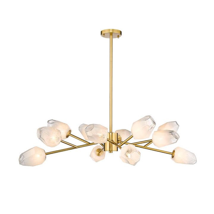 Branch Chandelier with Glass Shades (YS93) in Gold by Bethel