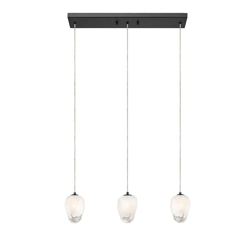 Frame Island Light with Glass Hanging Pendants by Bethel - view 2