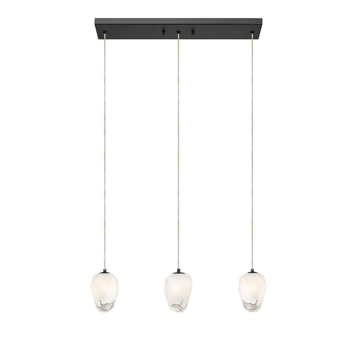 Frame Island Light with Glass Hanging Pendants by Bethel - view 2