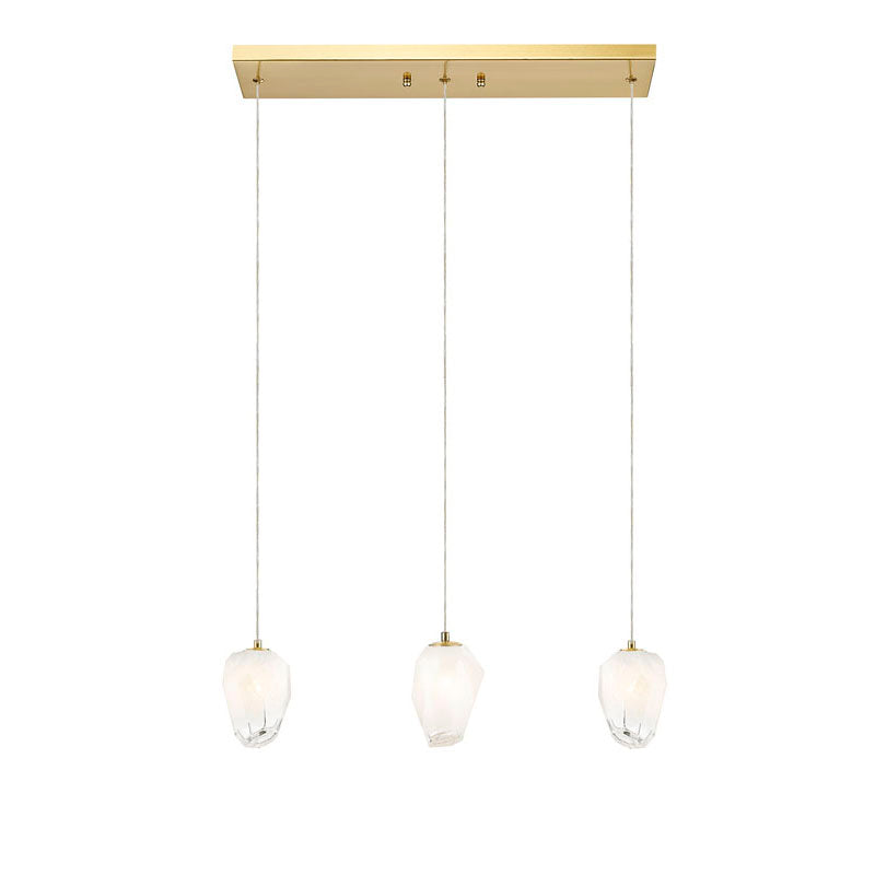 Frame Island Light with Glass Hanging Pendants by Bethel - view 7
