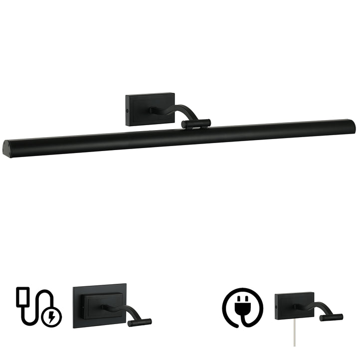 Yvonne 5CCT 40W Picture Light in Matte Black by Dainolite