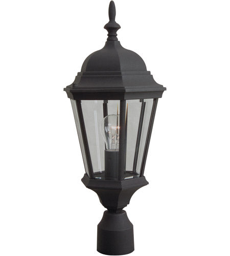 Straight Glass Outdoor Post Light, Medium, by Craftmade