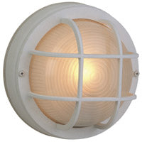 Bulkheads Outdoor Flush Mount in Textured Matte White by Craftmade