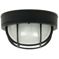 Bulkheads Outdoor Flush Mount in Textured Matte Black by Craftmade