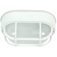 Bulkheads Outdoor Flush Mount in Textured Matte White by Craftmade