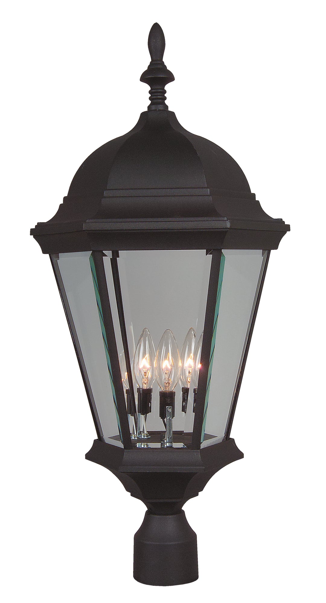 Straight Glass Outdoor Post Light, Large, by Craftmade