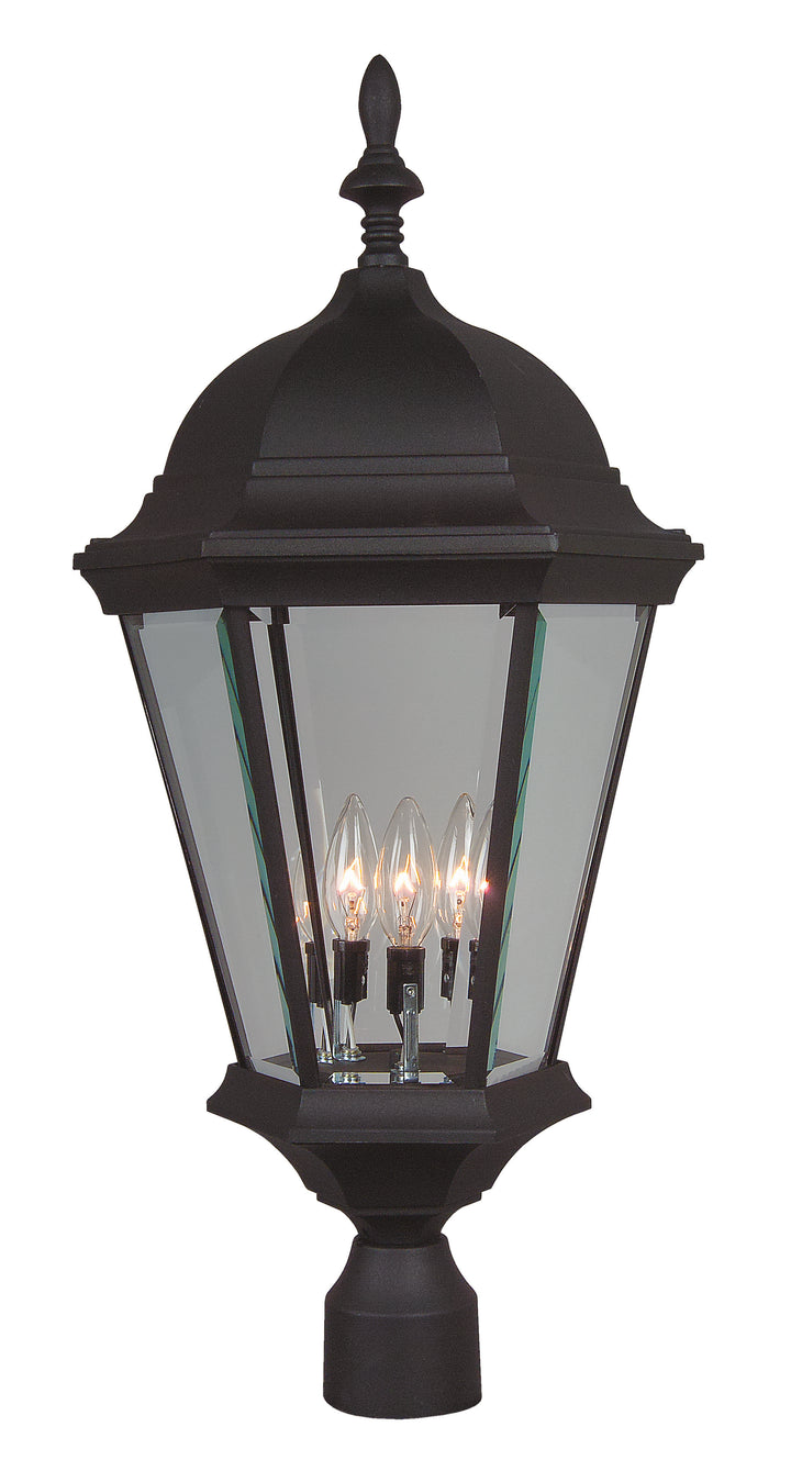 Straight Glass Outdoor Post Light, Large, by Craftmade