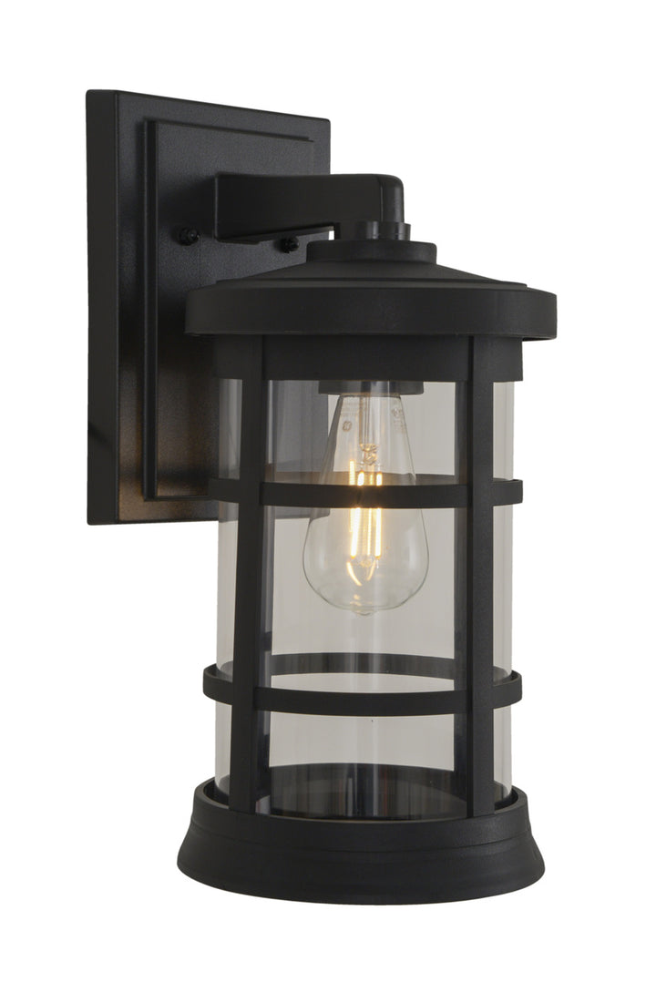 Resilience Outdoor Wall Light in Textured Black / Clear by Craftmade