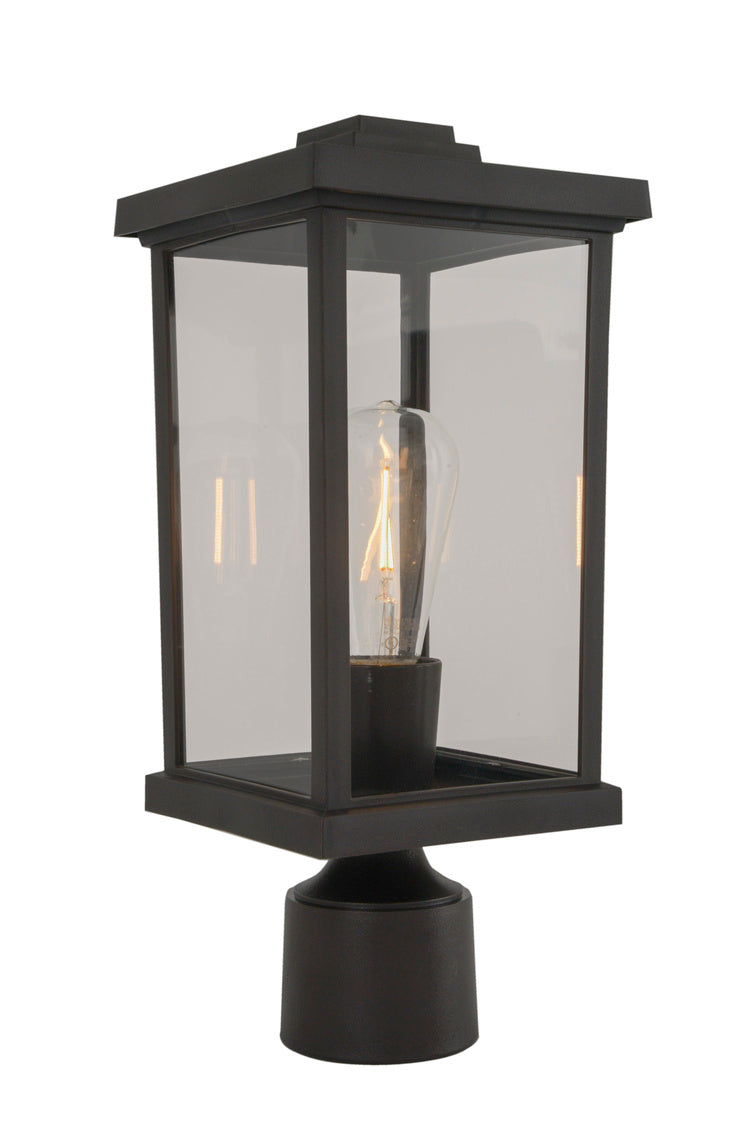 Resilience Outdoor Post Light in Bronze / Clear by Craftmade