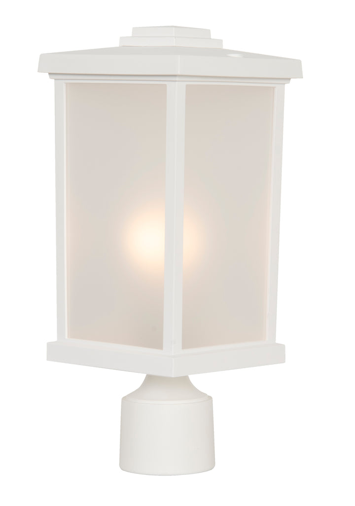 Resilience Outdoor Post Light in Textured Matte White by Craftmade