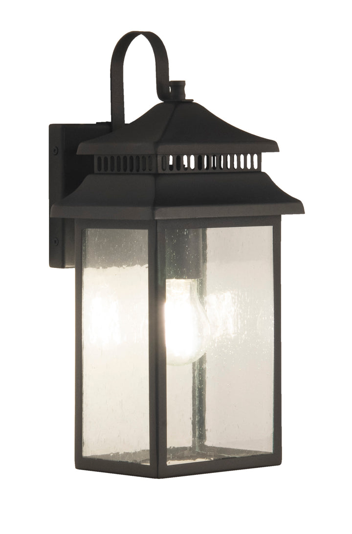 Crossbend Outdoor Wall Light in Textured Matte Black by Craftmade
