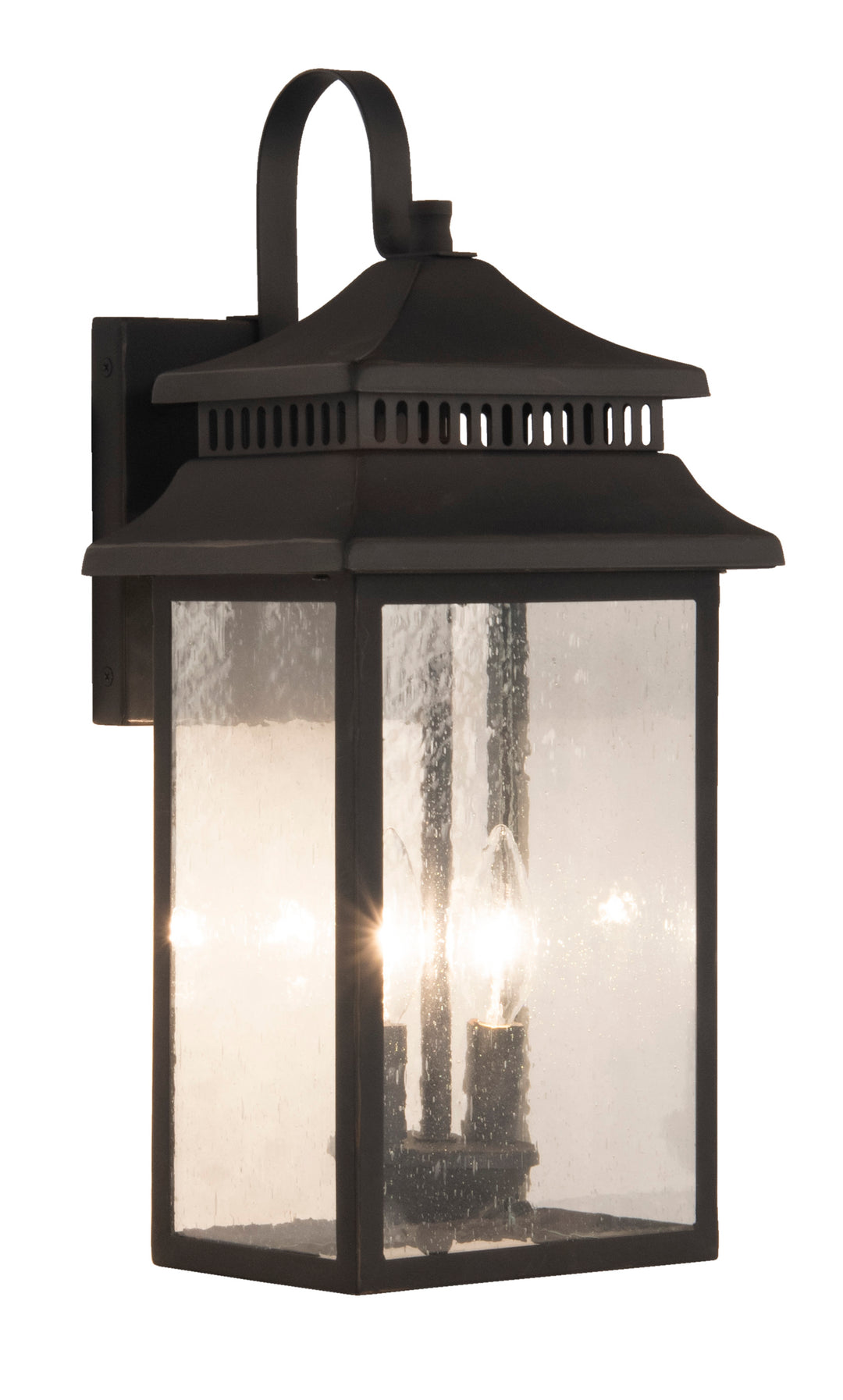 Crossbend Outdoor Wall Light in Dark Bronze Gilded by Craftmade