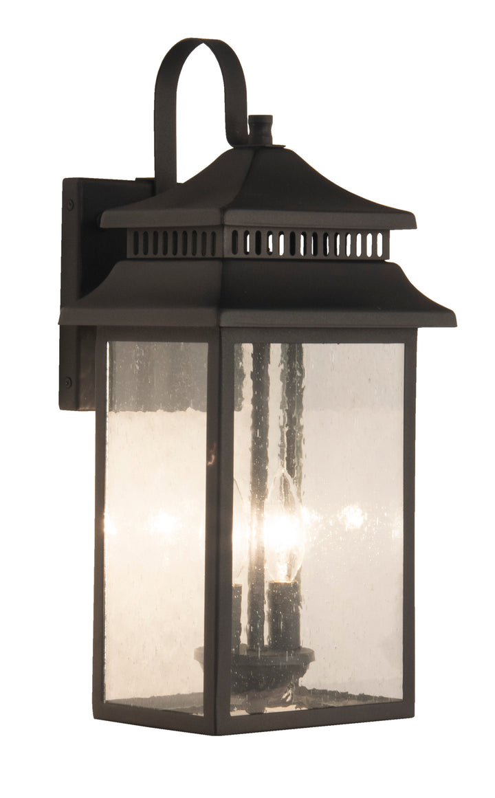 Crossbend Outdoor Wall Light in Textured Matte Black by Craftmade