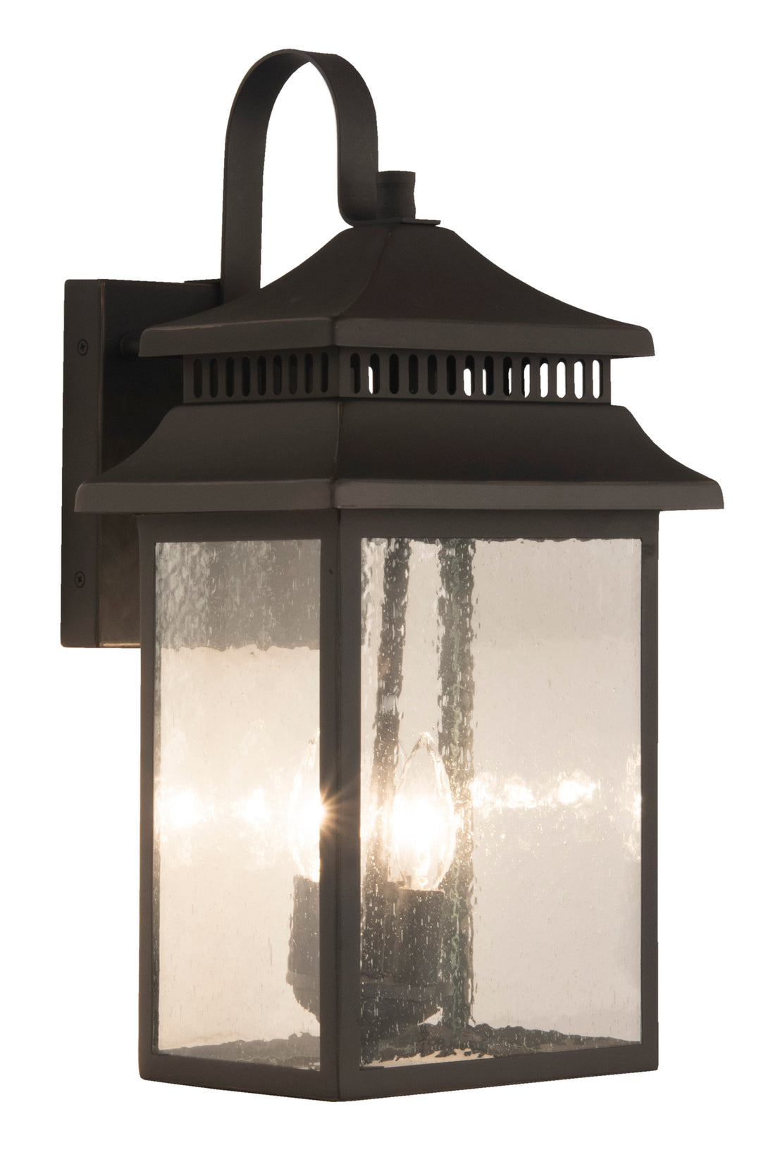 Crossbend Outdoor Wall Light in Dark Bronze Gilded by Craftmade