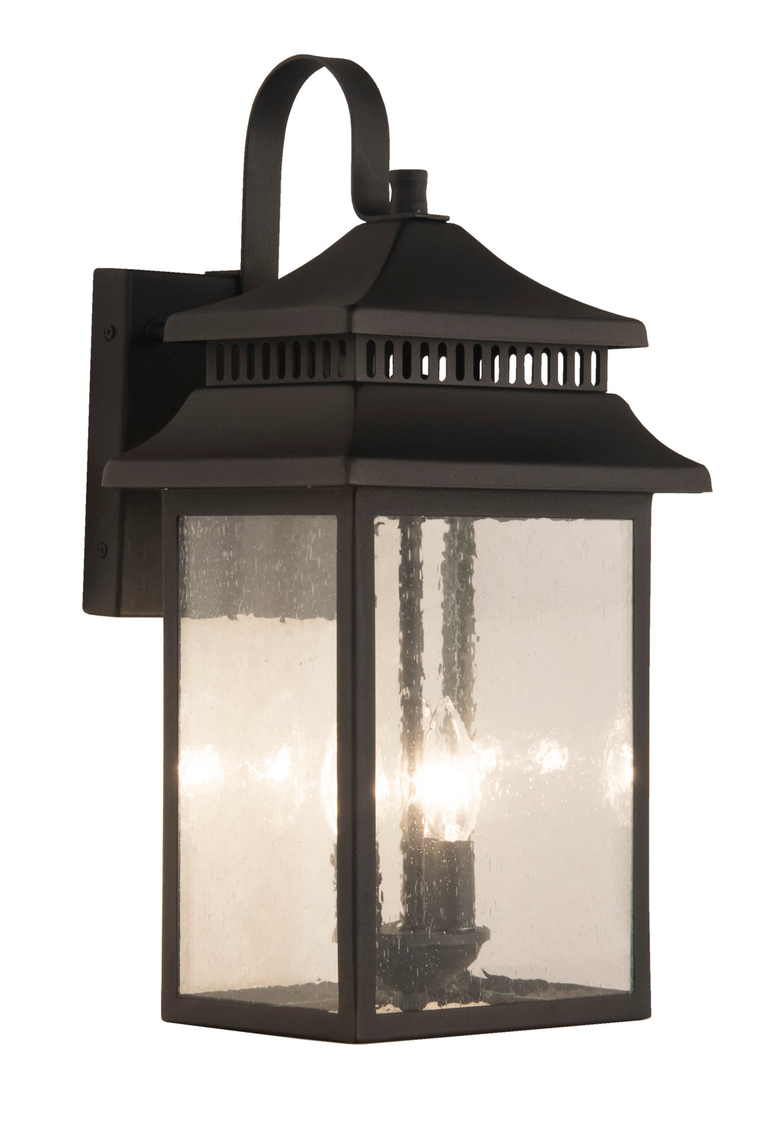 Crossbend Outdoor Wall Light in Textured Matte Black by Craftmade