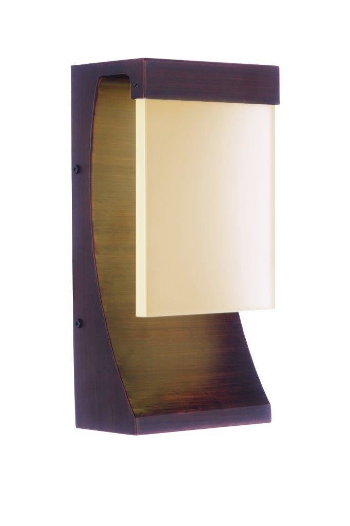 Vault LED Outdoor Wall Light in Aged Bronze Brushed by Craftmade