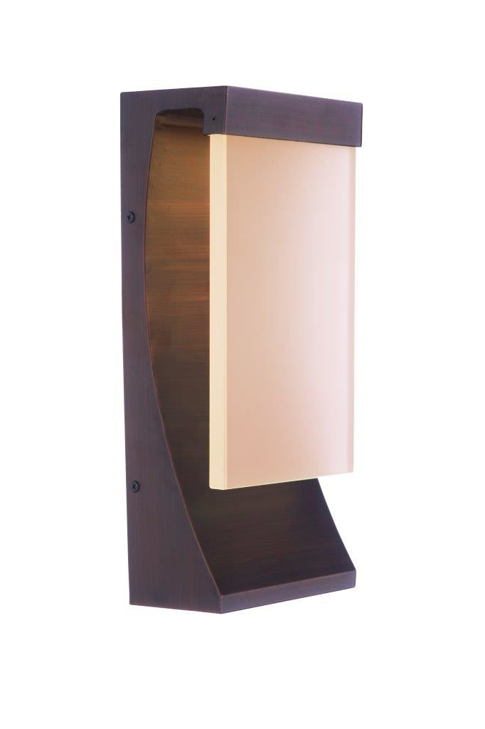 Vault LED Outdoor Wall Light in Aged Bronze Brushed by Craftmade