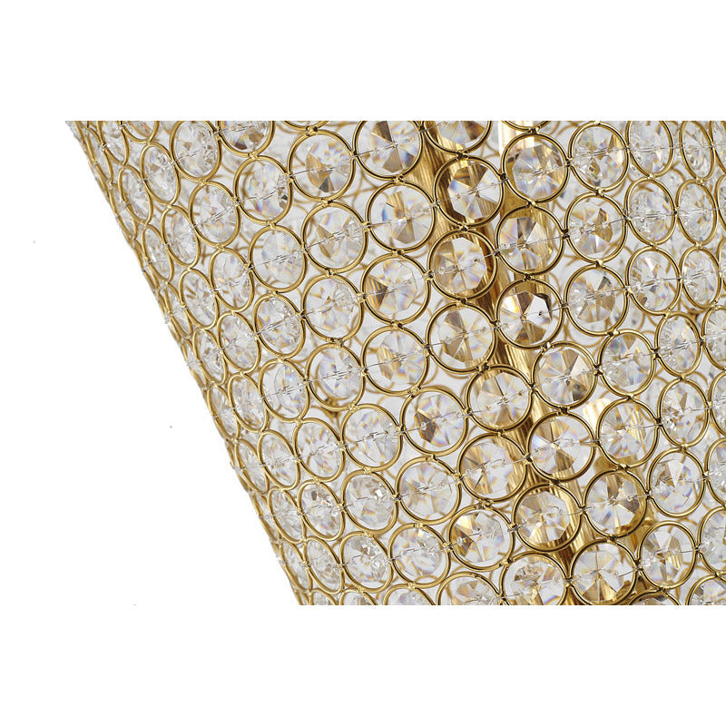 Clear Crystal Beaded Frame Floor Lamp with Hardware by Bethel - view 8