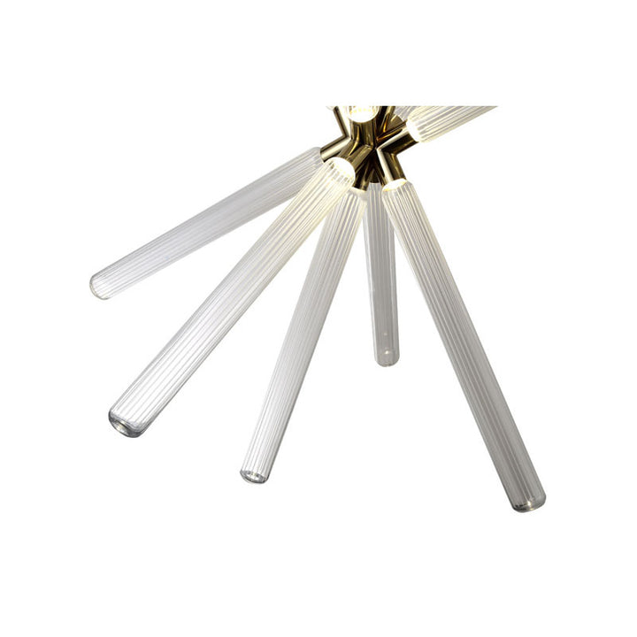 Sputnik Clear Glass LED Chandelier with Hardware by Bethel - view 10
