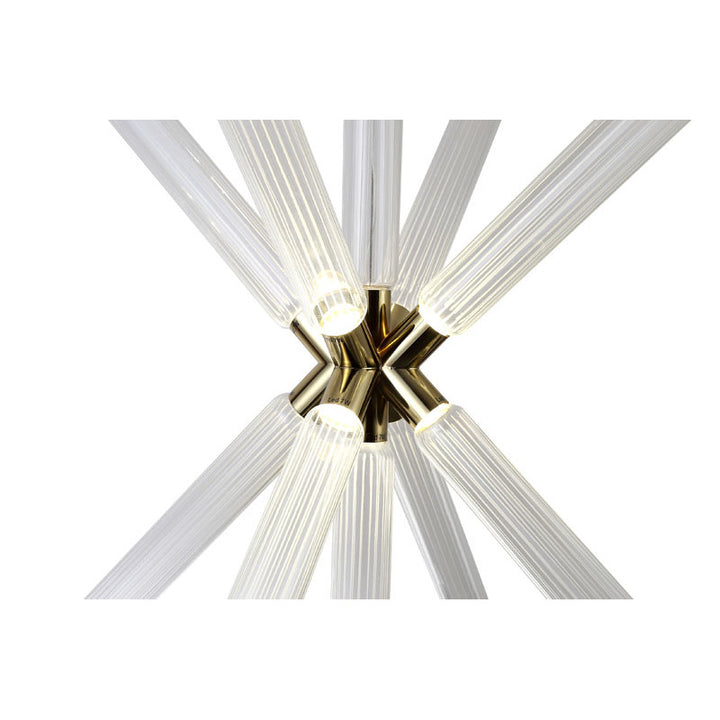 Sputnik Clear Glass LED Chandelier with Hardware by Bethel - view 11