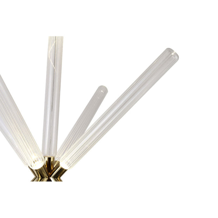 Sputnik Clear Glass LED Chandelier with Hardware by Bethel - view 12