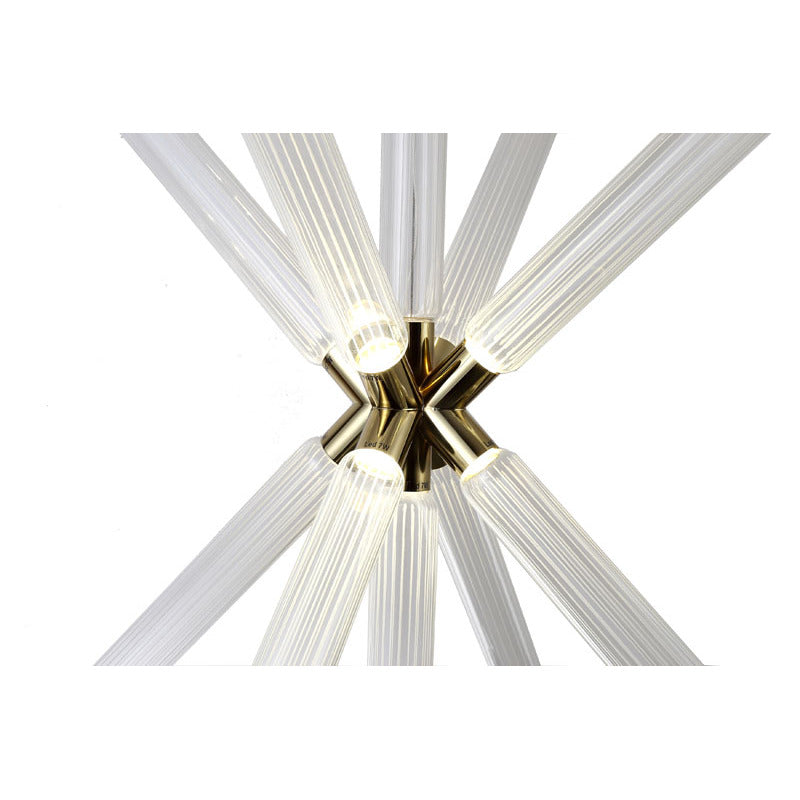 Sputnik Clear Glass LED Chandelier with Hardware by Bethel - view 13