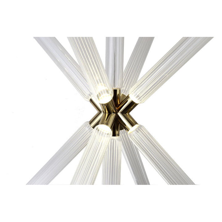 Sputnik Clear Glass LED Chandelier with Hardware by Bethel - view 13