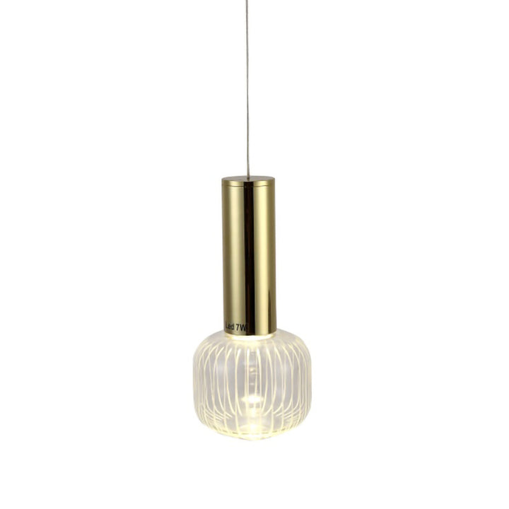 Clear Glass LED Pendant Light with Hardware, 3.93" / ZD06P8G, by Bethel