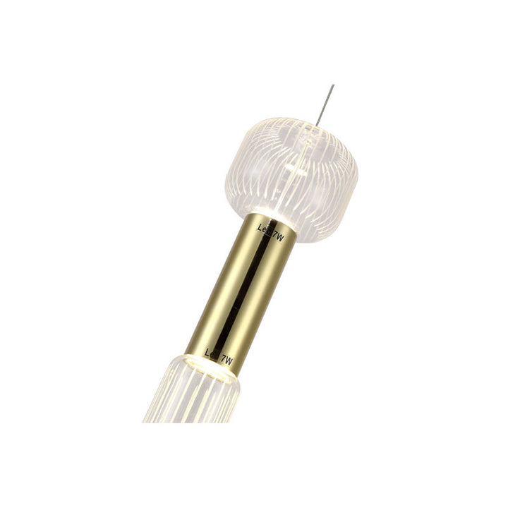 Clear Glass LED Pendant Light with Hardware by Bethel - view 14