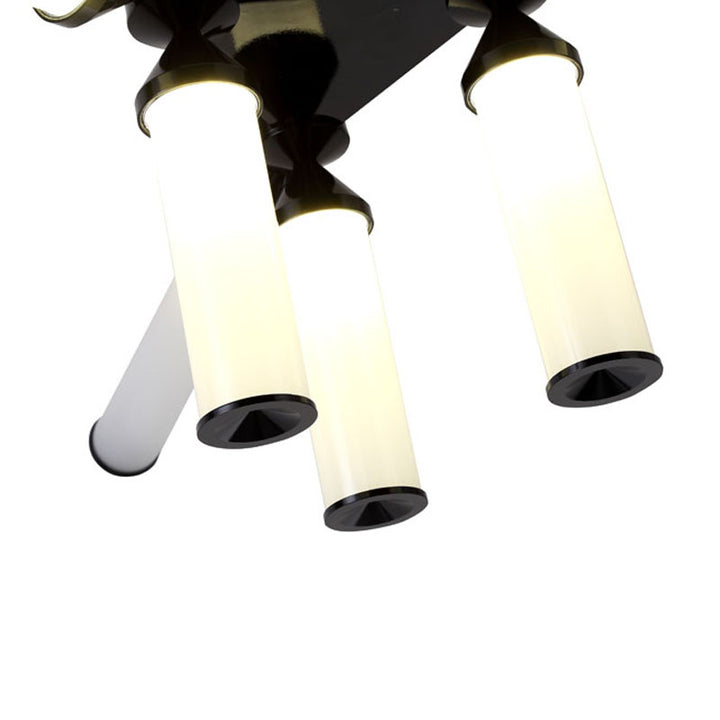 Aluminium Frame Chandelier with Glass Shades by Bethel - view 5