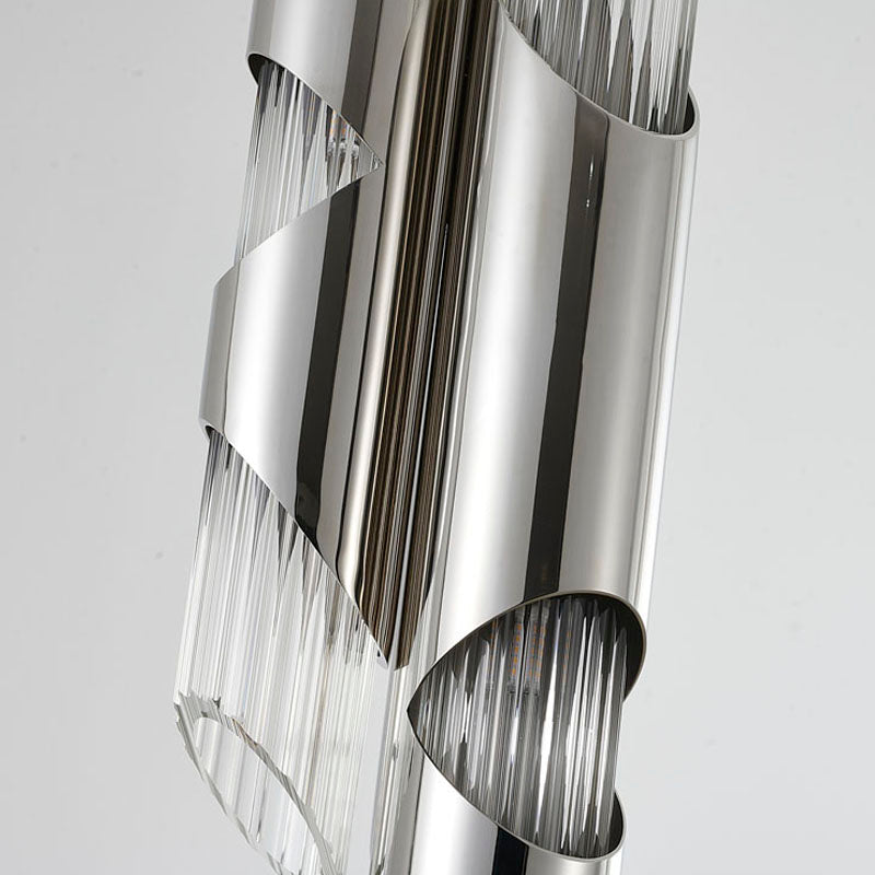 Stainless Steel Pendant Light with Clear Glass Shade by Bethel - view 5