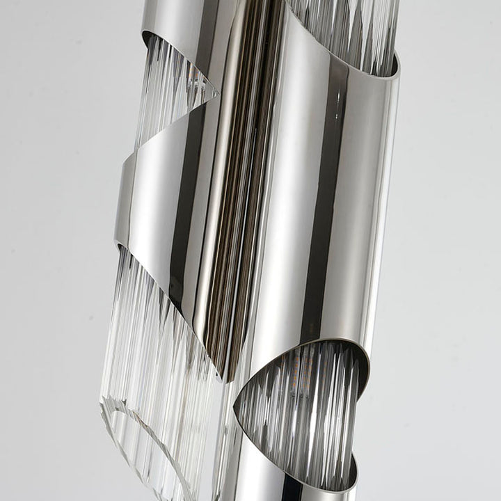 Stainless Steel Pendant Light with Clear Glass Shade by Bethel - view 5