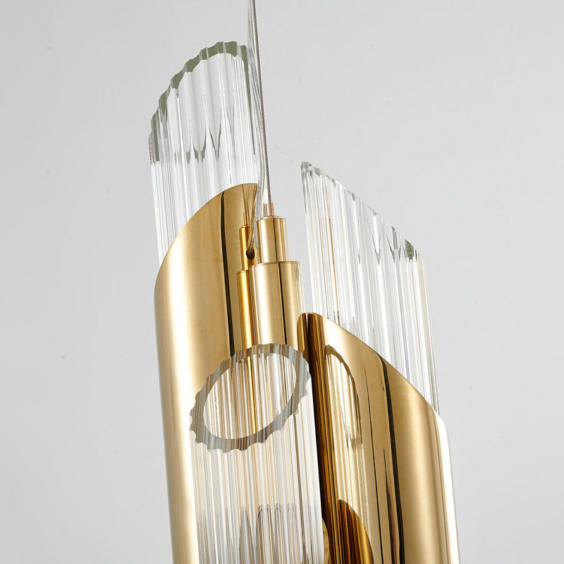 Stainless Steel Pendant Light with Clear Glass Shade by Bethel - view 17