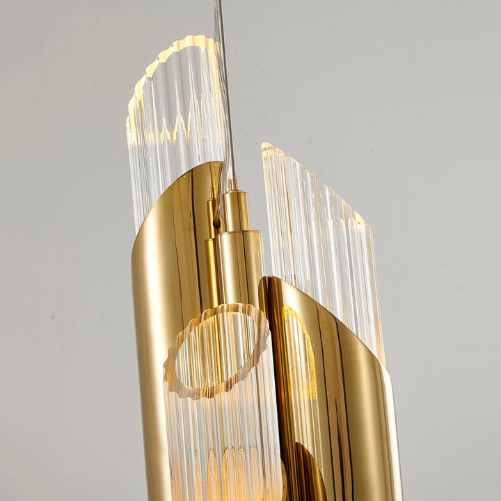 Stainless Steel Pendant Light with Clear Glass Shade by Bethel - view 18