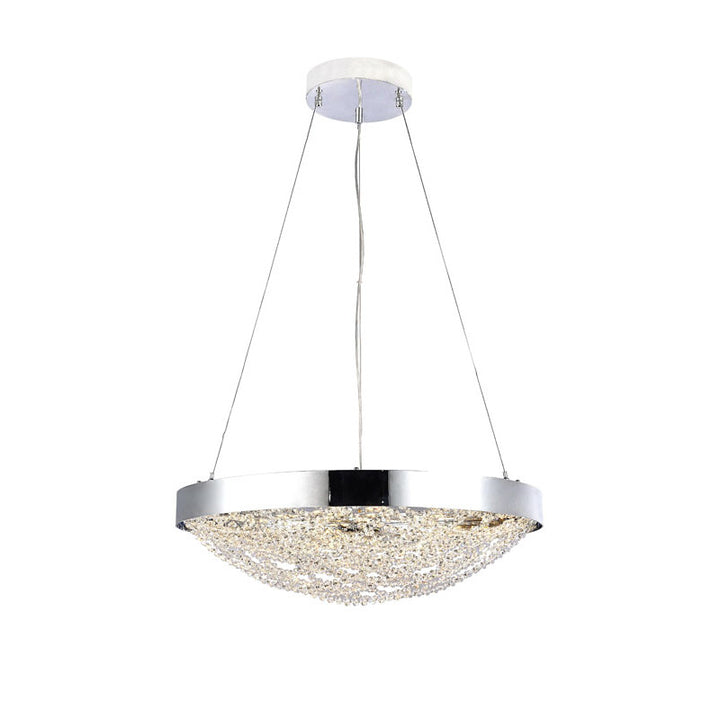 Crystal Chandelier (ZL26) in Chrome by Bethel