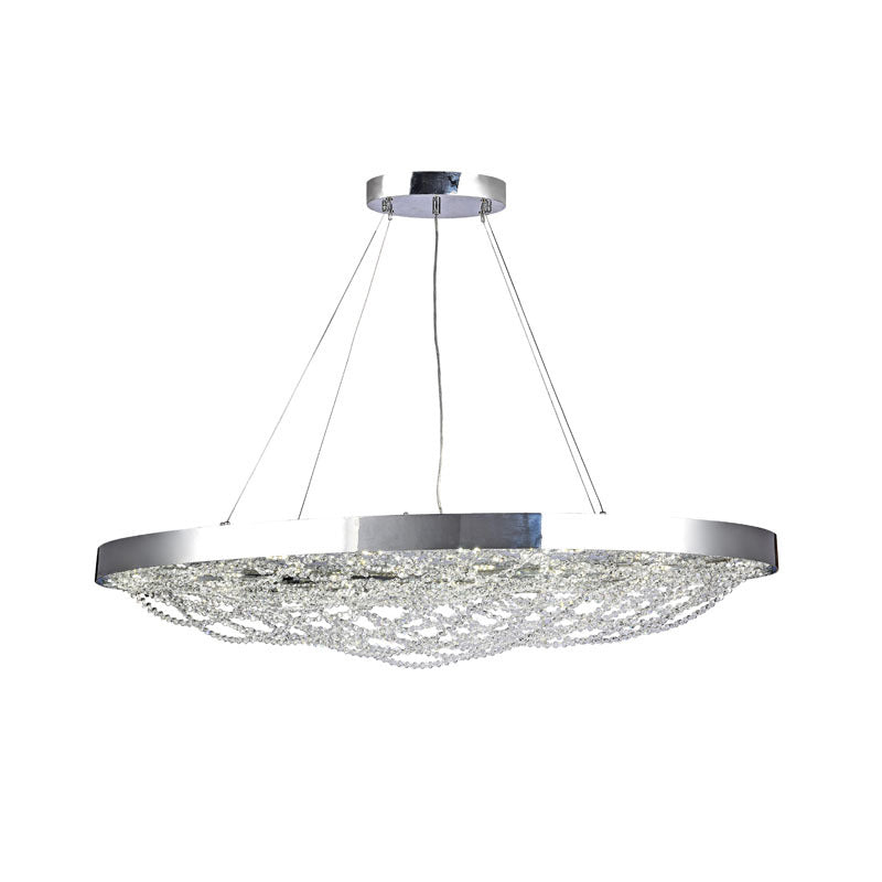 Crystal Chandelier (ZL27) in Chrome by Bethel