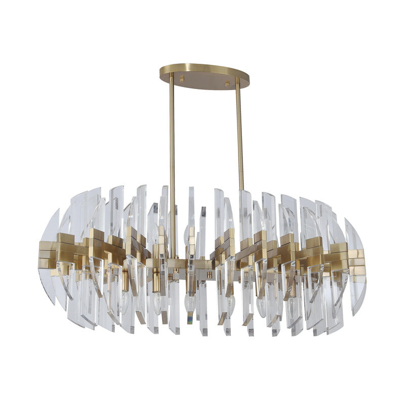 Frame Orb Ceiling Fixture in an Oval Shape with Clear Acrylic by Bethel - view 7