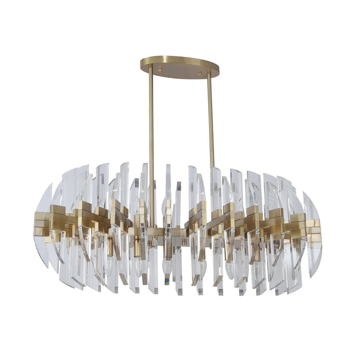 Frame Orb Ceiling Fixture in an Oval Shape with Clear Acrylic by Bethel - view 7