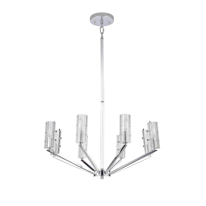 Frame Ceiling Fixture with Clear Glass Cylinder Shades by Bethel - view 2
