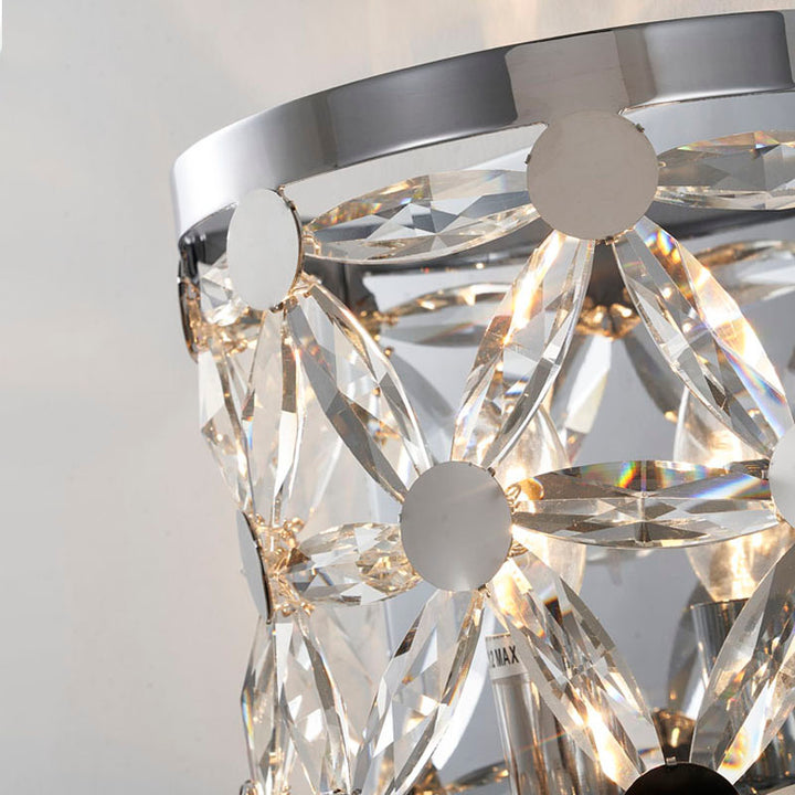 Frame Wall Sconce with Clear Crystal Star Shaped Detailing by Bethel - view 3