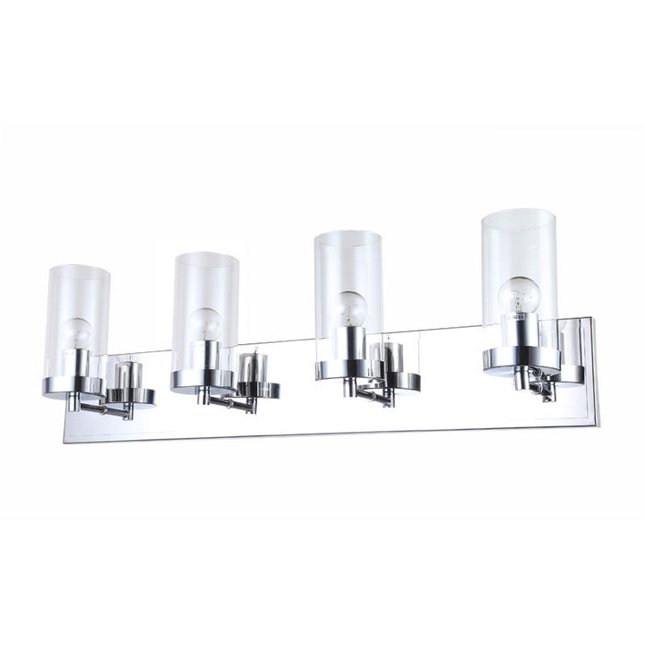 Chrome Glass Vanity Light (ZP120) by Bethel - view 3